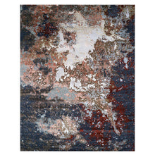Load image into Gallery viewer, 12&#39;x15&#39; Burnt Amber, Abstract Design, Densely Woven Persian Knot, Extra Soft Wool Hand Knotted, Oversized Oriental Rug FWR498528