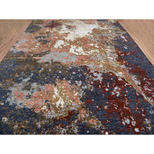 Load image into Gallery viewer, 12&#39;x15&#39; Burnt Amber, Abstract Design, Densely Woven Persian Knot, Extra Soft Wool Hand Knotted, Oversized Oriental Rug FWR498528