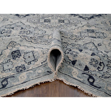 Load image into Gallery viewer, 13&#39;9&quot;x17&#39;9&quot; Silver Gray, Natural Wool Hand Knotted, Anatolian Design, Supple Collection Thick and Plush, Oversized Oriental Rug FWR504144