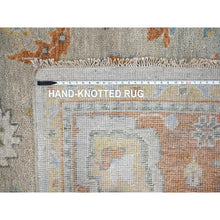 Load image into Gallery viewer, 11&#39;10&quot;x14&#39;9&quot; Tan Color, Oushak Design, Supple Collection Thick and Plush, Soft Wool Hand Knotted, Oversized Oriental Rug FWR504156