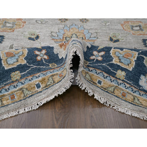 11'10"x17'10" Camel Color, Oushak Design, Supple Collection Thick and Plush, Extra Soft Wool Hand Knotted, Oversized Oriental Rug FWR504162