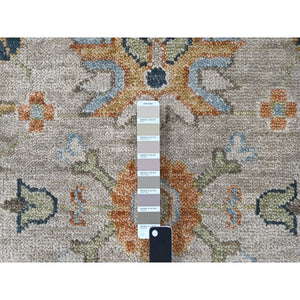 11'10"x17'10" Camel Color, Oushak Design, Supple Collection Thick and Plush, Extra Soft Wool Hand Knotted, Oversized Oriental Rug FWR504162