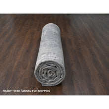 Load image into Gallery viewer, 14&#39;x18&#39; Taupe, Abstract with Mosaic Design Dense Weave, Wool and Silk Hand Knotted, Oversized Persian Knot Oriental Rug FWR504186