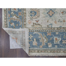 Load image into Gallery viewer, 12&#39;x17&#39;9&quot; Light Gray, Natural Wool Hand Knotted, Oushak Design, Supple Collection Thick and Plush, Oversized Oriental Rug FWR504204