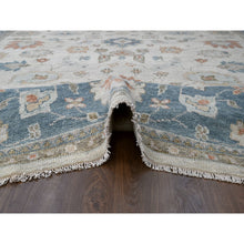 Load image into Gallery viewer, 12&#39;x17&#39;9&quot; Light Gray, Natural Wool Hand Knotted, Oushak Design, Supple Collection Thick and Plush, Oversized Oriental Rug FWR504204
