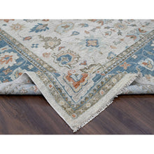Load image into Gallery viewer, 12&#39;x17&#39;9&quot; Light Gray, Natural Wool Hand Knotted, Oushak Design, Supple Collection Thick and Plush, Oversized Oriental Rug FWR504204