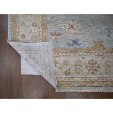 Load image into Gallery viewer, 12&#39;x17&#39;9&quot; Space Gray, Hand Knotted Oushak Design, Supple Collection Thick and Plush, Soft Wool, Oversized Oriental Rug FWR504366