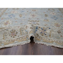 Load image into Gallery viewer, 12&#39;x17&#39;9&quot; Space Gray, Hand Knotted Oushak Design, Supple Collection Thick and Plush, Soft Wool, Oversized Oriental Rug FWR504366