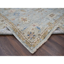 Load image into Gallery viewer, 12&#39;x17&#39;9&quot; Space Gray, Hand Knotted Oushak Design, Supple Collection Thick and Plush, Soft Wool, Oversized Oriental Rug FWR504366