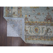 Load image into Gallery viewer, 14&#39;x17&#39;9&quot; Light Gray, Oushak Design, Supple Collection Thick and Plush, Hand Knotted, Pure Wool, Oversized Oriental Rug FWR504588