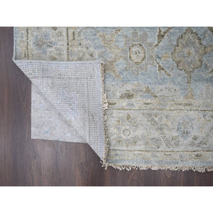 6'x8'10" Gray, Oushak Design, Organic Wool, Supple Collection Thick and Plush, Hand Knotted, Oriental Rug FWR504594