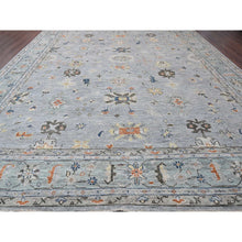 Load image into Gallery viewer, 14&#39;x17&#39;9&quot; Light Gray, Oushak Design, Supple Collection Thick and Plush, Extra Soft Wool, Hand Knotted, Oversized Oriental Rug FWR504774