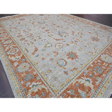Load image into Gallery viewer, 14&#39;x18&#39;1&quot; Light Gray, Oushak Design, Supple Collection Thick and Plush, Soft Wool Hand Knotted, Oversized Oriental Rug FWR504780