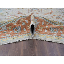 Load image into Gallery viewer, 14&#39;x18&#39;1&quot; Light Gray, Oushak Design, Supple Collection Thick and Plush, Soft Wool Hand Knotted, Oversized Oriental Rug FWR504780
