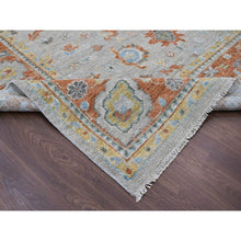 Load image into Gallery viewer, 14&#39;x18&#39;1&quot; Light Gray, Oushak Design, Supple Collection Thick and Plush, Soft Wool Hand Knotted, Oversized Oriental Rug FWR504780