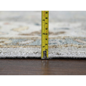 12'x17'10" Light Gray, Oushak with All Over Design Supple Collection, Thick and Plush, Extra Soft Wool, Hand Knotted, Oversized Oriental Rug FWR505122