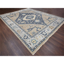 Load image into Gallery viewer, 12&#39;x14&#39;9&quot; Navy Blue, Bakshaish Design, Supple Collection, Organic Wool, Hand Knotted, Oversize Oriental Rug FWR505326