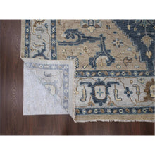 Load image into Gallery viewer, 12&#39;x14&#39;9&quot; Navy Blue, Bakshaish Design, Supple Collection, Organic Wool, Hand Knotted, Oversize Oriental Rug FWR505326