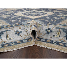 Load image into Gallery viewer, 12&#39;x14&#39;9&quot; Navy Blue, Bakshaish Design, Supple Collection, Organic Wool, Hand Knotted, Oversize Oriental Rug FWR505326