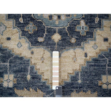 Load image into Gallery viewer, 12&#39;x14&#39;9&quot; Navy Blue, Bakshaish Design, Supple Collection, Organic Wool, Hand Knotted, Oversize Oriental Rug FWR505326