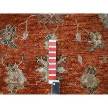 Load image into Gallery viewer, 8&#39;x8&#39; Burnt Orange, Oushak Design, Supple Collection, Thick and Plush, Extra Soft Wool, Hand Knotted, Round Oriental Rug FWR505542