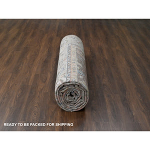 12'x17'9" Camel Brown, Oushak Design, Supple Collection Thick and Plush, Hand Knotted, Pure Wool, Oversize Oriental Rug FWR505962