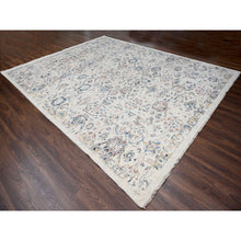 Load image into Gallery viewer, 12&#39;1&quot;x14&#39;9&quot; Ivory 100% Wool, Soft and Plush Pile, Supple Collection, Natural Dyes, Hand Knotted, Mahal Design, Oversized Oriental Rug FWR505986