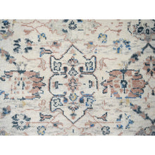 Load image into Gallery viewer, 12&#39;1&quot;x14&#39;9&quot; Ivory 100% Wool, Soft and Plush Pile, Supple Collection, Natural Dyes, Hand Knotted, Mahal Design, Oversized Oriental Rug FWR505986