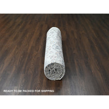 Load image into Gallery viewer, 12&#39;1&quot;x14&#39;9&quot; Ivory 100% Wool, Soft and Plush Pile, Supple Collection, Natural Dyes, Hand Knotted, Mahal Design, Oversized Oriental Rug FWR505986