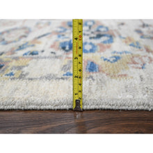 Load image into Gallery viewer, 12&#39;1&quot;x14&#39;9&quot; Ivory 100% Wool, Soft and Plush Pile, Supple Collection, Natural Dyes, Hand Knotted, Mahal Design, Oversized Oriental Rug FWR505986