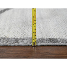 Load image into Gallery viewer, 9&#39;x11&#39;8&quot; Grey, Pure Wool, Soft Pile, Hand knotted, Minimalist Design, Natural Dyes, Modern Oriental Rug FWR505992