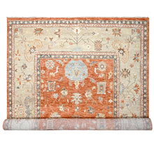 Load image into Gallery viewer, 12&#39;x17&#39;8&quot; Burnt Orange, Natural Dyes, Extra Soft Wool, Thick and Plush, Hand Knotted, Oushak Design, Supple Collection, Oversize Oriental Rug FWR506148