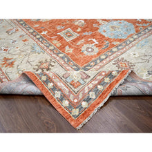 Load image into Gallery viewer, 12&#39;x17&#39;8&quot; Burnt Orange, Natural Dyes, Extra Soft Wool, Thick and Plush, Hand Knotted, Oushak Design, Supple Collection, Oversize Oriental Rug FWR506148
