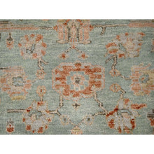 Load image into Gallery viewer, 11&#39;10&quot;x14&#39;8&quot; Sage Green, Hand Knotted, Supple Collection, Thick and Plush, Oushak Design, Natural Wool, Oversize Oriental Rug FWR506154