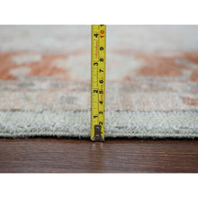 Load image into Gallery viewer, 11&#39;10&quot;x14&#39;8&quot; Sage Green, Hand Knotted, Supple Collection, Thick and Plush, Oushak Design, Natural Wool, Oversize Oriental Rug FWR506154