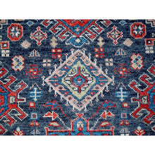 Load image into Gallery viewer, 12&#39;x14&#39;10&quot; Black, Soft and Vibrant Pile, Karajeh Heriz Geometric Design, Supple Collection, Plush and Lush, 100% Wool Hand Knotted, Oversize Oriental Rug FWR506322