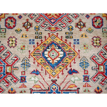 Load image into Gallery viewer, 12&#39;x17&#39;9&quot; Camel with Blue, Karajeh Heriz Geometric Design, Thick and Plush, Pure Wool, Supple Collection, Hand Knotted, Oversize Oriental Rug FWR506334