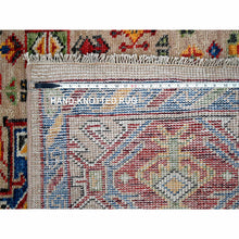 Load image into Gallery viewer, 12&#39;x17&#39;9&quot; Camel with Blue, Karajeh Heriz Geometric Design, Thick and Plush, Pure Wool, Supple Collection, Hand Knotted, Oversize Oriental Rug FWR506334