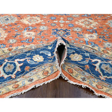 Load image into Gallery viewer, 11&#39;10&quot;x14&#39;9&quot; Burnt Orange, Supple Collection, Thick and Plush, Extra Soft Wool, All over Mahal Oushak Design, Hand Knotted, Oversize Oriental Rug FWR506382