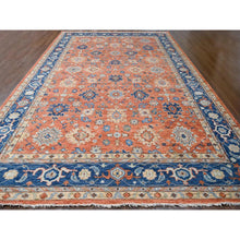 Load image into Gallery viewer, 12&#39;x17&#39;10&quot; Knockout Orange, Supple Collection, All over Mahal Design, Pure Wool, Hand Knotted, Natural Dyes, Oversized Oriental Rug FWR506802