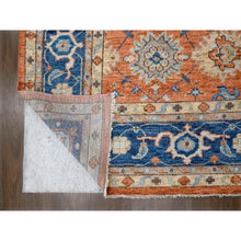 Load image into Gallery viewer, 12&#39;x17&#39;10&quot; Knockout Orange, Supple Collection, All over Mahal Design, Pure Wool, Hand Knotted, Natural Dyes, Oversized Oriental Rug FWR506802