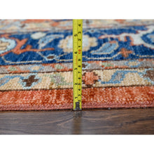 Load image into Gallery viewer, 12&#39;x17&#39;10&quot; Knockout Orange, Supple Collection, All over Mahal Design, Pure Wool, Hand Knotted, Natural Dyes, Oversized Oriental Rug FWR506802