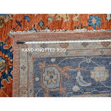 Load image into Gallery viewer, 12&#39;x17&#39;10&quot; Knockout Orange, Supple Collection, All over Mahal Design, Pure Wool, Hand Knotted, Natural Dyes, Oversized Oriental Rug FWR506802