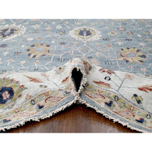 Load image into Gallery viewer, 12&#39;x17&#39;10&quot; Ash Gray, Extra Soft Wool, Hand Knotted, Oushak Design, Supple Collection, Thick and Plush, Oversized Oriental Rug FWR506922