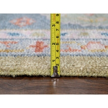 Load image into Gallery viewer, 12&#39;1&quot;x17&#39;9&quot; Dusty Yellow, Oushak Design, Supple Collection, Soft and Vibrant Pile, Hand Knotted, Natural Wool, Oversized Oriental Rug FWR507066