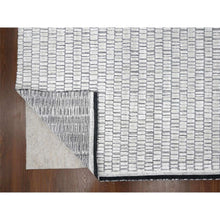 Load image into Gallery viewer, 14&#39;x16&#39;1&quot; Lexicon White, Hand Loomed, 100% wool, Modern Textured and Roman Tile Design, Oversized Oriental Rug FWR507522