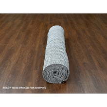 Load image into Gallery viewer, 14&#39;x16&#39;1&quot; Lexicon White, Hand Loomed, 100% wool, Modern Textured and Roman Tile Design, Oversized Oriental Rug FWR507522