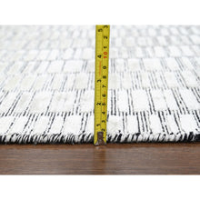 Load image into Gallery viewer, 14&#39;x16&#39;1&quot; Lexicon White, Hand Loomed, 100% wool, Modern Textured and Roman Tile Design, Oversized Oriental Rug FWR507522