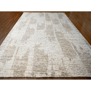 12'x17'8" Earth Tone Colors, Organic Wool, Tone on Tone, Soft and Vibrant Pile , Sustainable, Undyed Natural Abrash, Minimalist Design, Hand Knotted, Oversized Oriental Rug FWR507750