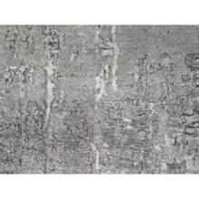 Load image into Gallery viewer, 8&#39;x8&#39; Cloud Gray, Abstract with Mosaic Design, Wool and Silk, Hand Knotted, Round Oriental Rug FWR507942